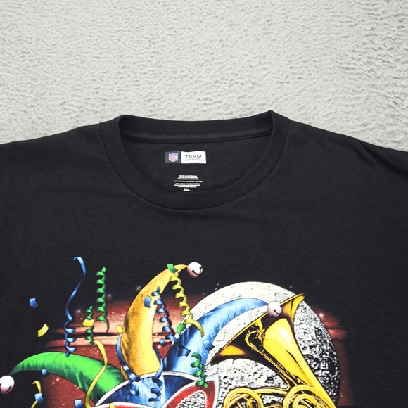 NFL Team Apparel Shirt Mens 2XL Blue New Orleans Saints Super Bowl XLIV Champion - Picture 4 of 10